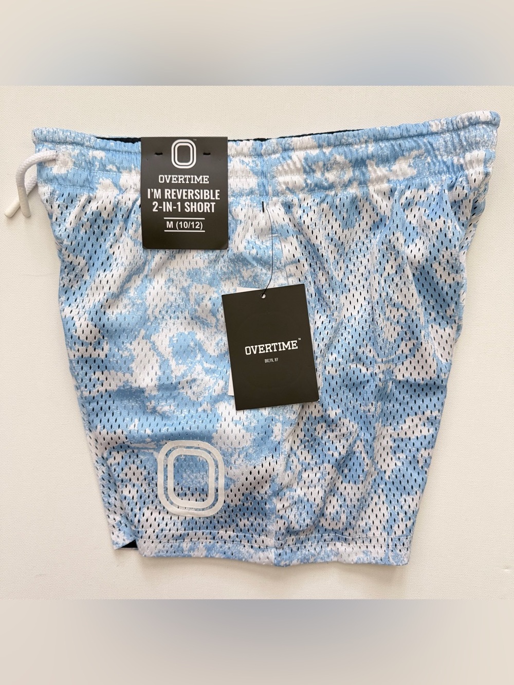 Overtime Kids Reversible 2-in-1 Blue Shorts Size M (10/12) Boys